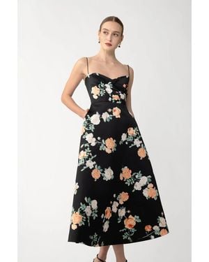 SAU LEE Bo Midi Dress - White