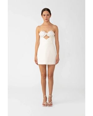 SAU LEE Eve Mini Dress - White