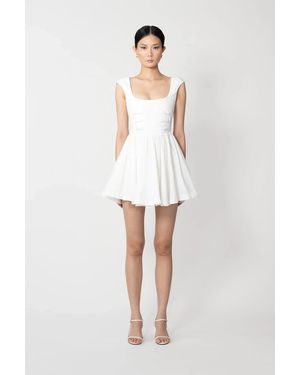 SAU LEE Holly Mini Dress - White