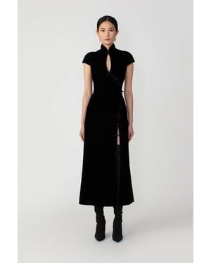 SAU LEE Vanessa Midi Dress - Black
