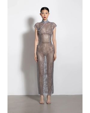SAU LEE Ann Crystal Dress - Multicolour