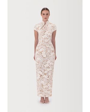 SAU LEE Seraphine Lace Dress - Pink