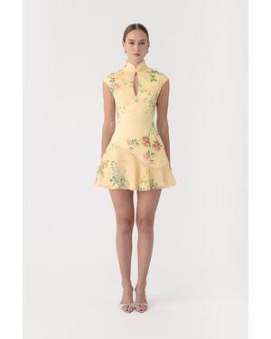 SAU LEE Lili Mini Dress - Natural