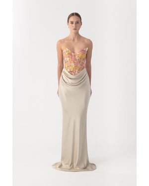 SAU LEE Sandrine Gown - Natural