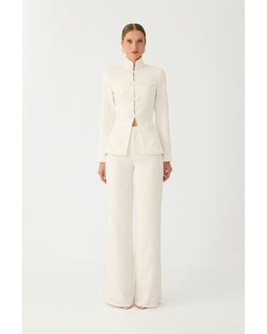 SAU LEE Niope Crepe Pant - Natural
