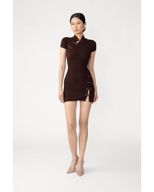 SAU LEE Denali Knit Mini Dress - Multicolour
