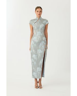 SAU LEE Josephine Jacquard Dress - Multicolour