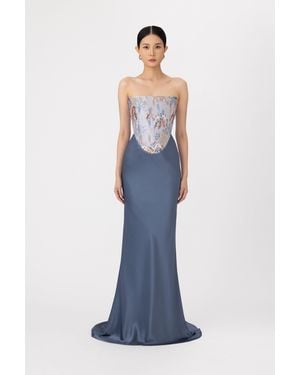 sachin and babi light blue dress Dusty Blue Square Neck Sequins Long Sleeves A-Line Prom Dress  27Dress.co. uk