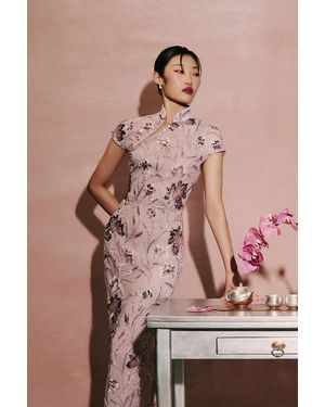 SAU LEE Seraphine Embroidered Dress - Pink