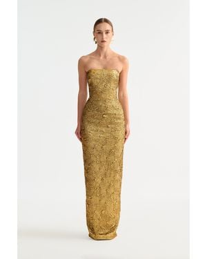 SAU LEE Arya Jacquard Dress - Metallic