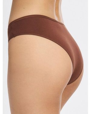 Savage X Cotton Essentials Cheeky Knickers - Brown