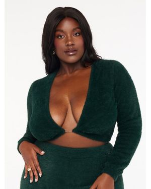Savage X Fluff It Up Pj Crop Top - Green