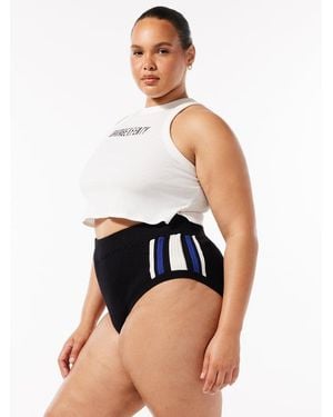 Savage X Lit Leisure Knit Booty Shorts - Blue