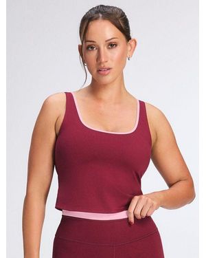 Savage X Supple Flex Contrast-trim Tank - Red