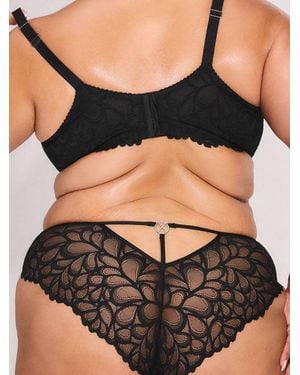Savage X Savage Not Sorry Lace Cheeky Panty - Black