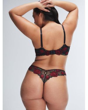 Savage X Les Roses Lace Thong - Black