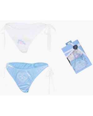 Savage X Flirty & Wordy Bridal 2-piece Bikini Set - Blue