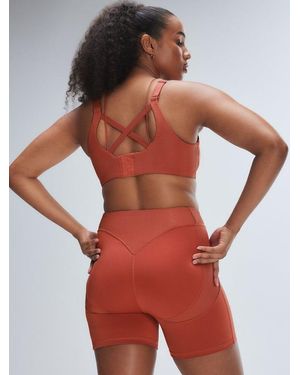 Savage X Curve Alert High-waist Rib Short - Red