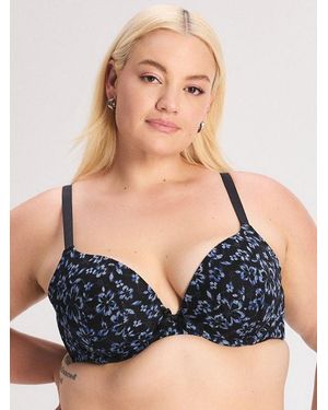 Savage X Deep Sea Lace Push-up Bra - Blue