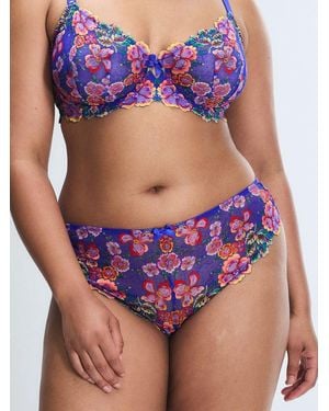 Savage X Sunchaser Lace Cheeky Knickers - Purple