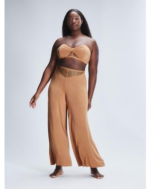 Savage X Aqua Hour Wide-leg Bottoms - Brown