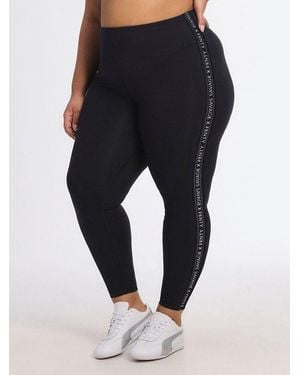 Savage X Supple Flex High-waist Side Logo Band Legging - Black
