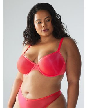 Savage X Sheer X Demi Spacer Bra - Red