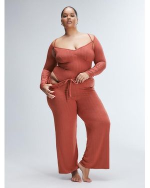 Savage X Sleek Stitch Modal Mid-rise Sleep Pant - Red