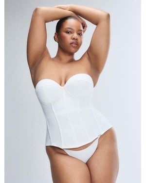 Savage X Centre Fold Corset - White