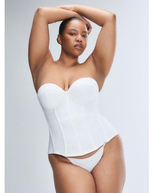Savage X Centre Fold Corset - White