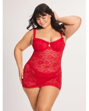Savage X Roselace Underwire Slip - Red