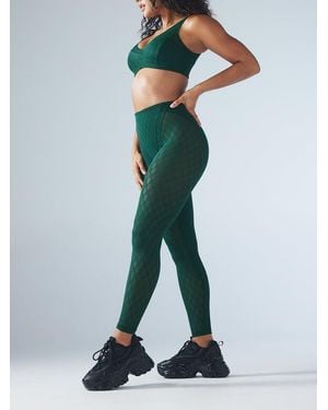Savage X Peak Performance High-waist X Mesh Legging - Green