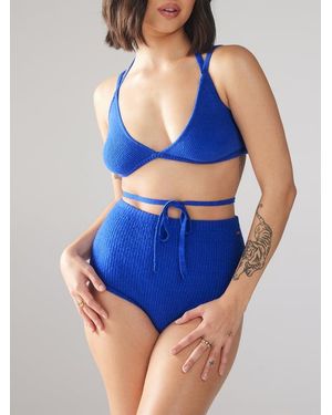 Savage X Ms. Minx Knit Sleep Shorts - Blue