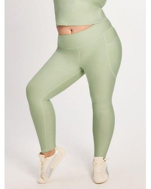 Savage X Supple Flex High-waist Side Pocket Legging - Green