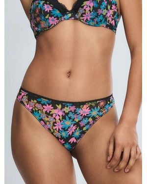 Savage X Hopelace Romantic High-leg Bikini Knickers - Blue