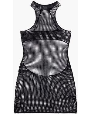 Savage X Stranded In Lace Mock Neck Crochet Slip (xs-xl) - White