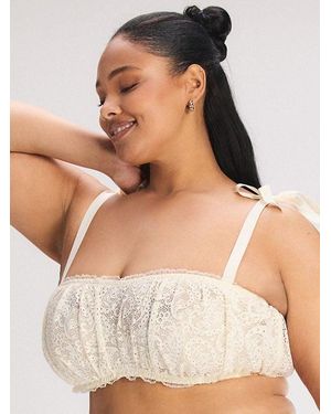 Savage X Paisley Smoke Lace Bralette - Natural