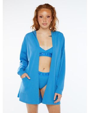Savage X Forever Savage Short Dressing Gown - Blue