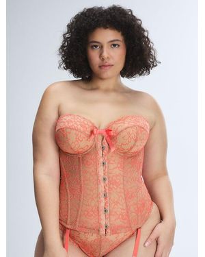 Savage X Keepsake Lace Corset - Pink