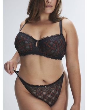 Savage X Sparkle Prep String Bikini Panty - Black