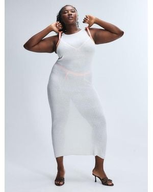 Savage X Sheerenity Maxi Column Dress - White