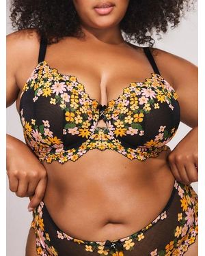 Savage X Wonderfleur Lace Unlined Demi Bra - Black