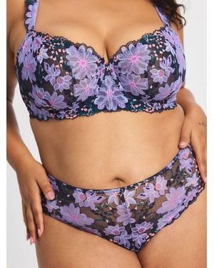Savage X Fleur Fantasy Lace Cheeky Knickers - Purple