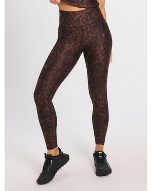Savage X Supple Flex High-waist Side Pocket Legging - Brown