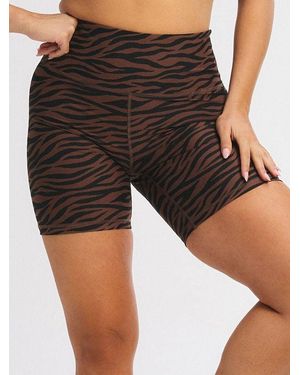 Savage X Running Hot High-waist Bike Short - Brown