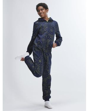 Savage X Forever Savage Hooded Kids Onesie - Blue