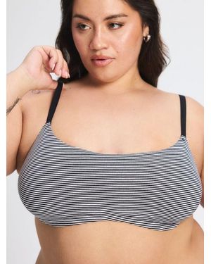 Savage X Cotton Essentials Scoop-neck Bralette - Grey