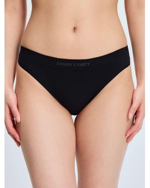 Savage X Seamless High-waist Thong - Black