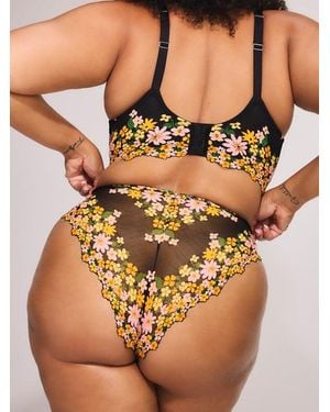 Savage X Wonderfleur Cheeky Knickers - Black