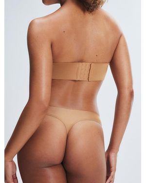 Savage X New Microfiber No-show Thong - Brown
